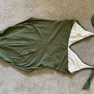 Athleta one piece halter tie